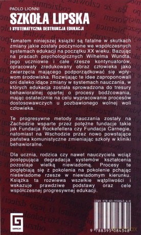 Szkoła lipska i systematyczna destrukcja edukacji - Paolo Lionni [KSIĄŻKA]
