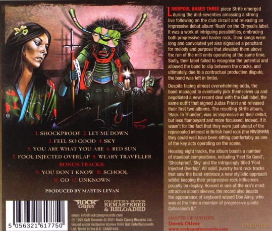 Strife: Back To Thunder [CD]