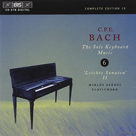Miklos Spanyi: C P E Bachsolo Keyboard Music Vol 6 [CD]
