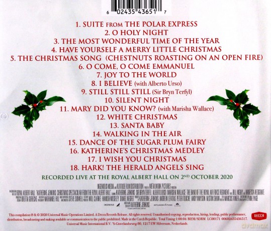 Katherine Jenkins: Christmas Spectacular From The Royal Albert Hall [CD]