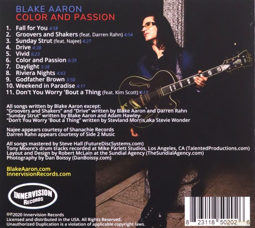 Blake Aaron: Color And Passion [CD]