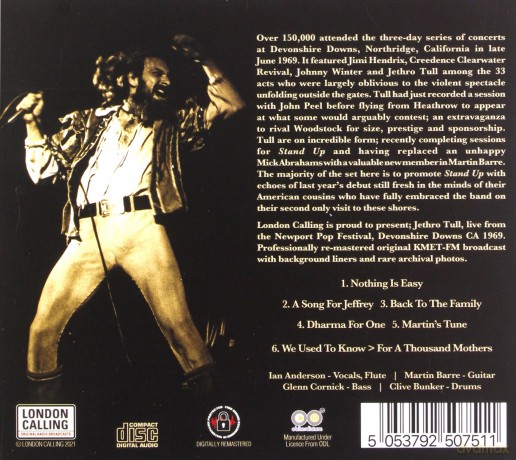 Jethro Tull: Live At The Newport Pop Festival 1969 [CD]