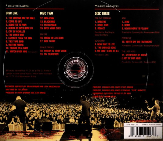 Alter Bridge: Live At The O2 Arena + Rarities [3CD]