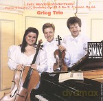 Grieg Trio: Felix Mendelssohn-Bartoldy: Piano Trio 1/2 [CD]