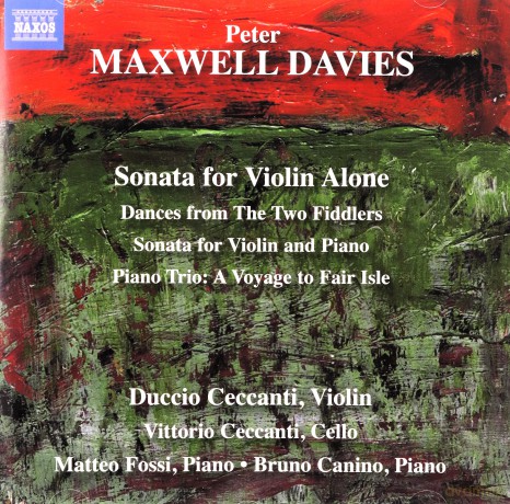 Peter Maxwell Davies: Peter Maxwell Davies Sonata For Violin A [CD]