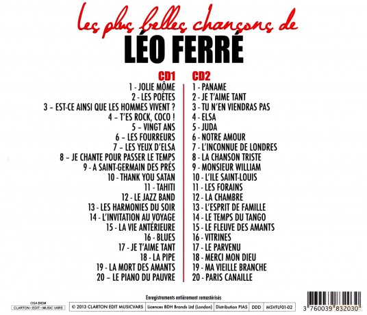 Leo Ferre: The Greatest Hits [2CD]