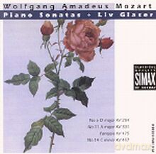 Liv Glaser: Wolfgang Amadeus Mozart: Sonatas; Fantasie Kv 475 [CD]
