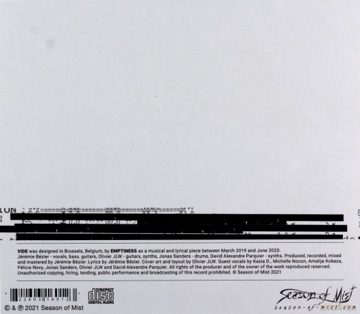 Emptiness: Vide [CD]