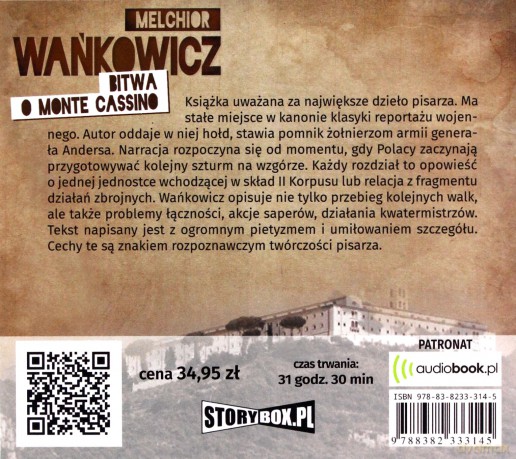 Bitwa o Monte Cassino - Melchior Wańkowicz [AUDIOBOOK]