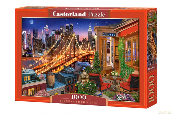 CASTORLAND 1000 el. Oświetlony most Brooklyn C-104598-2 [PUZZLE]