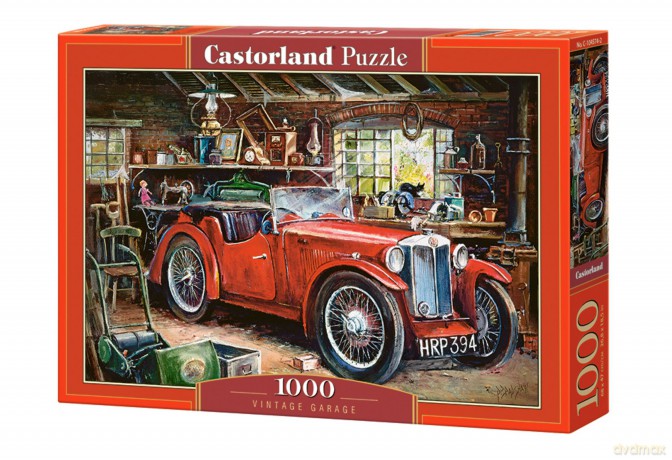 CASTORLAND 1000 el. Zabytkowy garaż C-104574-2 [PUZZLE]