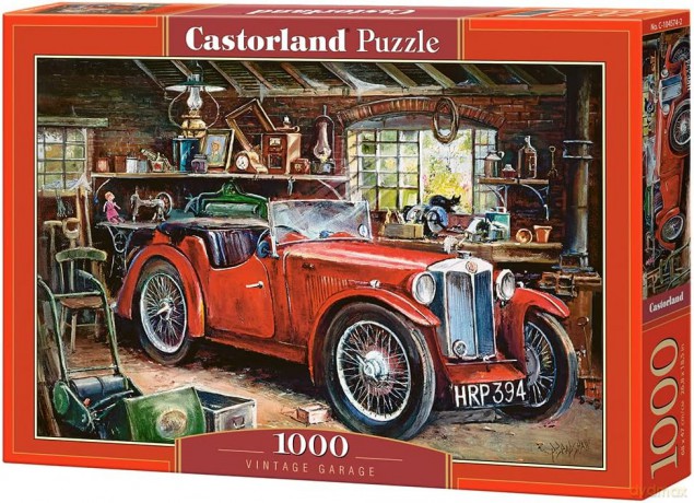 CASTORLAND 1000 el. Zabytkowy garaż C-104574-2 [PUZZLE]