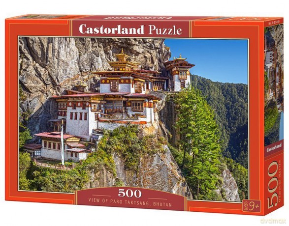 CASTORLAND 500 el. Widok na Paro Taktsang, Bhutan B-53445 [PUZZLE]