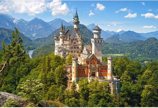 CASTORLAND 500 el. Widok na zamek Neuschwanstein Niemcy B-53544 [PUZZLE]