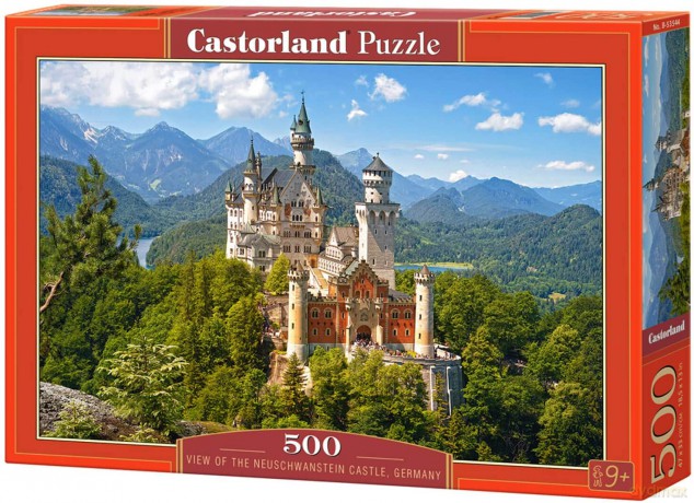 CASTORLAND 500 el. Widok na zamek Neuschwanstein Niemcy B-53544 [PUZZLE]