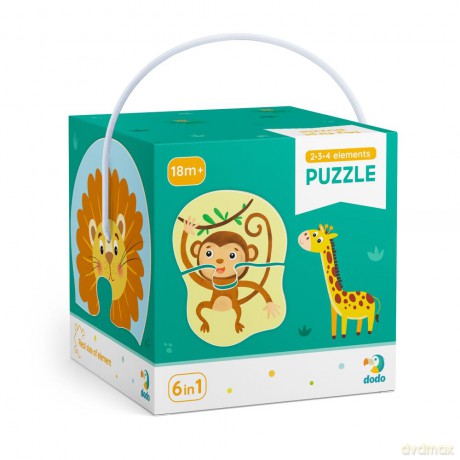 DODO 2-3-4 el. elementy Zwierzęta DOP300153 [PUZZLE]