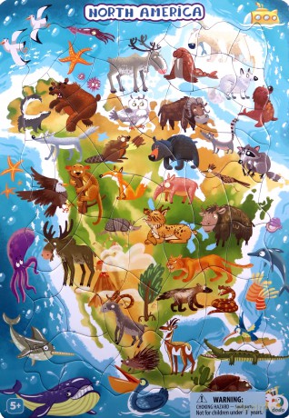 DODO 53 el. ramkowe Ameryka Północna DOPR300177 [PUZZLE]