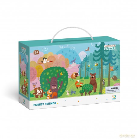 DODO 80 el. obserwacyjne Leśni przyjaciele DOP300140 [PUZZLE]