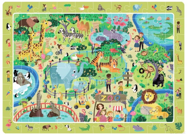 DODO 80 el. obserwacyjne W Zoo DOP300259 [PUZZLE]