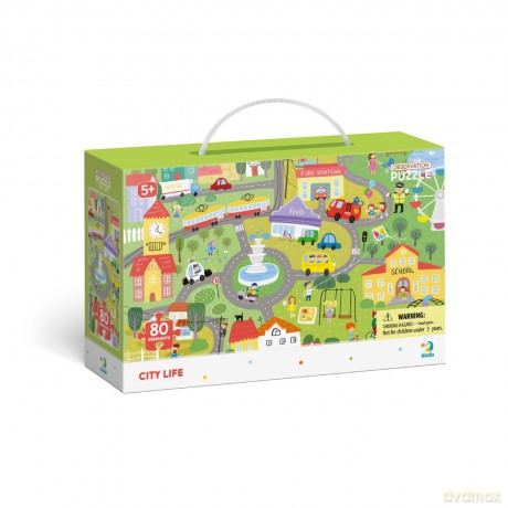 DODO 80 el. obserwacyjne Życie w mieście DOP300135 [PUZZLE]
