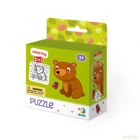 DODO Puzzle + kolorowanka Misiek DOP300120 [PUZZLE]