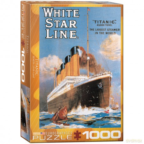 EUROGRAPHICS 1000 el. Biała gwiazda Titanic 6000-1333 [PUZZLE]
