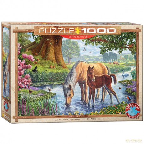 EUROGRAPHICS 1000 el. Dzikie koniki Steve Crisp 6000-0976 [PUZZLE]