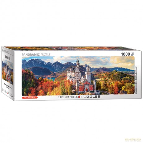 EUROGRAPHICS 1000 el. Panoramiczne Zamek Neuschwanstein jesienią Niemcy 6010-5444 [PUZZLE]