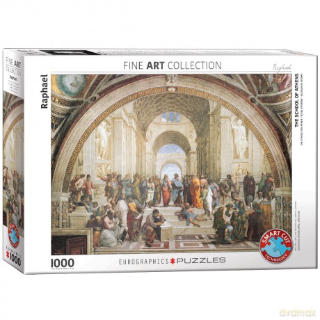 EUROGRAPHICS 1000 el. Szkoła ateńska autorstwa Raphaela 6000-4141 [PUZZLE]