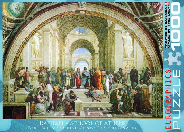 EUROGRAPHICS 1000 el. Szkoła ateńska autorstwa Raphaela 6000-4141 [PUZZLE]