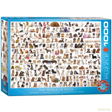 EUROGRAPHICS 1000 el. Świat psów 6000-0581 [PUZZLE]