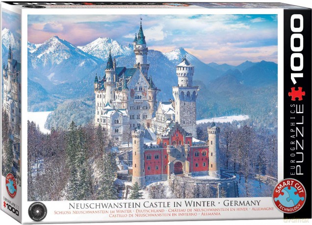 EUROGRAPHICS 1000 el. Zamek Neuschwanstein zimą Niemcy 6000-5419 [PUZZLE]