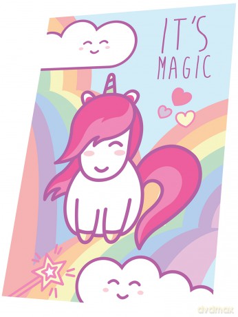 Koc polarowy Little Unicorn 150x100 cm KL10510