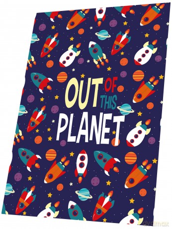 Koc polarowy Out of Planet 150x100 cm KL10319