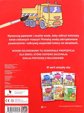 Maszyny. Wodna kolorowanka [KSIĄŻKA]