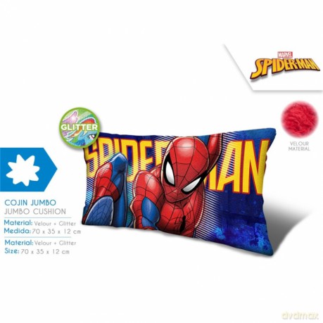 Poduszka z brokatem Spiderman 70cm MV15464V