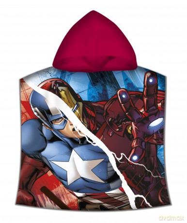 Poncho kąpielowe Avengers 120x60cm MV15157