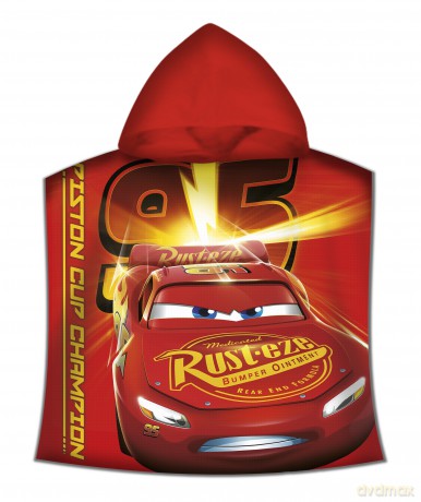 Poncho kąpielowe Cars 100x50cm WD19608M
