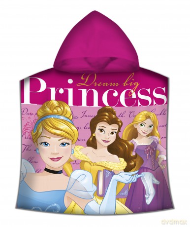 Poncho kąpielowe Disney Princess 100x50 cm WD19612M