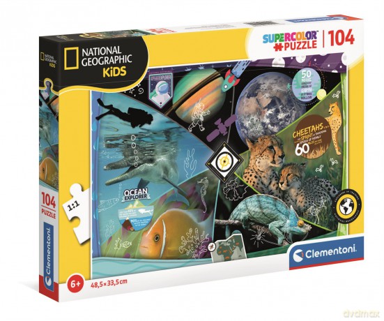 CLEMENTONI 104 el. National Geographic Odkrycia 25715 [PUZZLE]