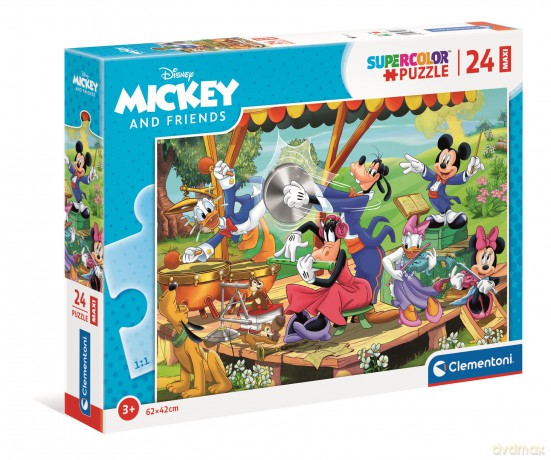 CLEMENTONI 24 el. maxi super color Mickey&Przyjaciele 24218 [PUZZLE]