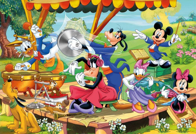 CLEMENTONI 24 el. maxi super color Mickey&Przyjaciele 24218 [PUZZLE]