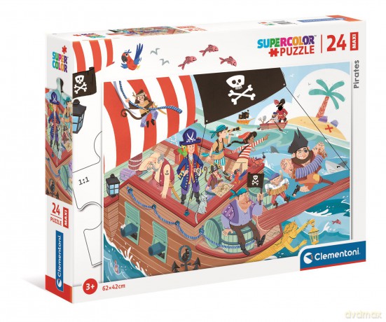 CLEMENTONI 24 el. maxi super color Piraci 24209 [PUZZLE]