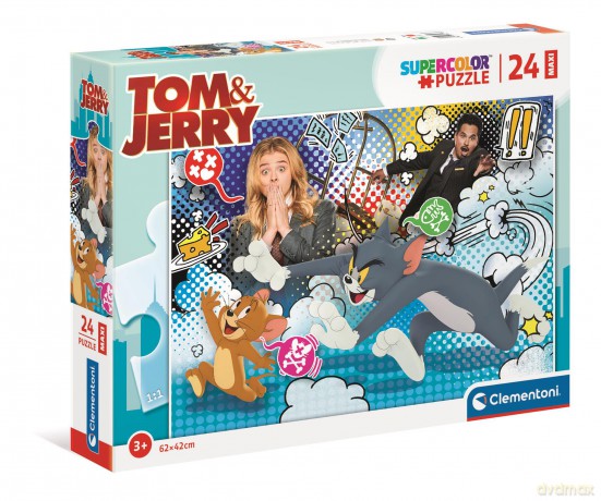 CLEMENTONI 24 el. maxi super color Tom&Jerry 24212 [PUZZLE]