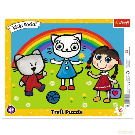 TREFL 25 el. ramkowe Pogodny dzień Kici Koci 31389 [PUZZLE]