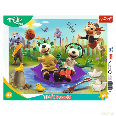 TREFL 25 el. ramkowe Pomysłowe Trefliki Rodzina Treflików 31364 [PUZZLE]