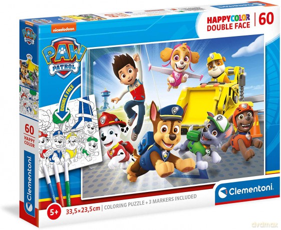 CLEMENTONI 60 el. happy color Psi patrol 26097 [PUZZLE]
