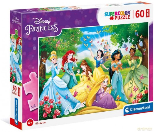 CLEMENTONI 60 el. maxi super color Princess 26471 [PUZZLE]