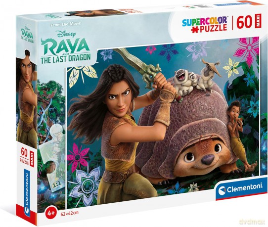 CLEMENTONI 60 el. maxi super color Raya i ostatni smok 26459 [PUZZLE]