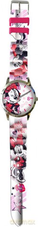 Zegarek analogowy Myszka Minnie w metalowym opakowaniu WD21203